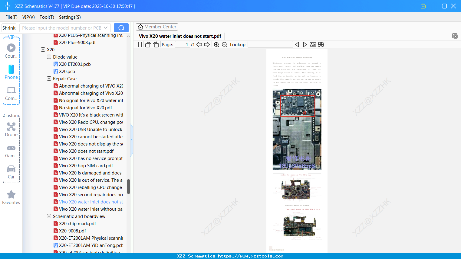 Vivo X20 Water Inlet Does Not Start